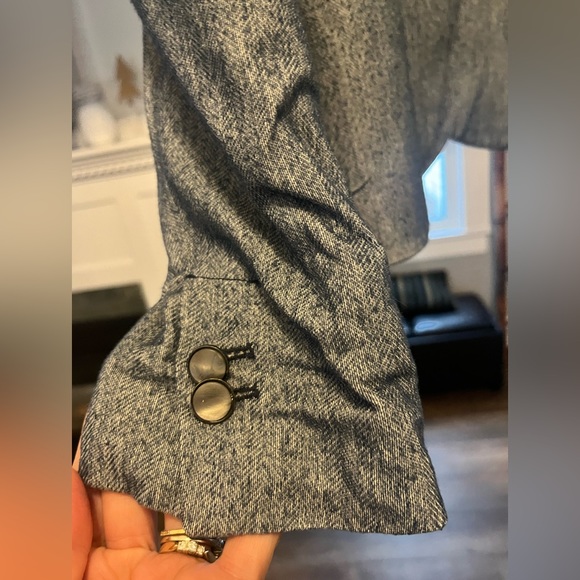 ZARA BASIC one button lined blazer petite M - Picture 4 of 12